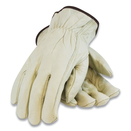 Pip Drivers Gloves, Slip-on, Keystone Thumb, Natural, S 1 PR 68-162/S